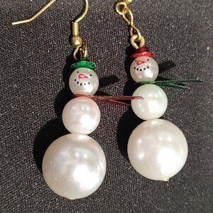 Cute Snowman Earrings